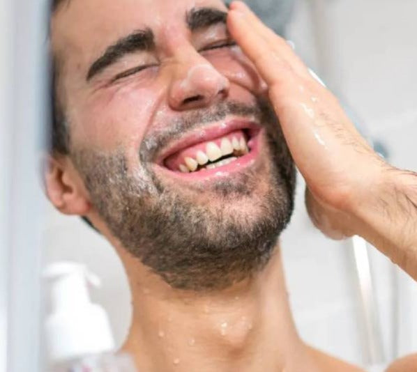 gel nettoyant visage pour homme bleu de peau- Orsoko